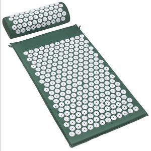 Acupressure mat with pillow
